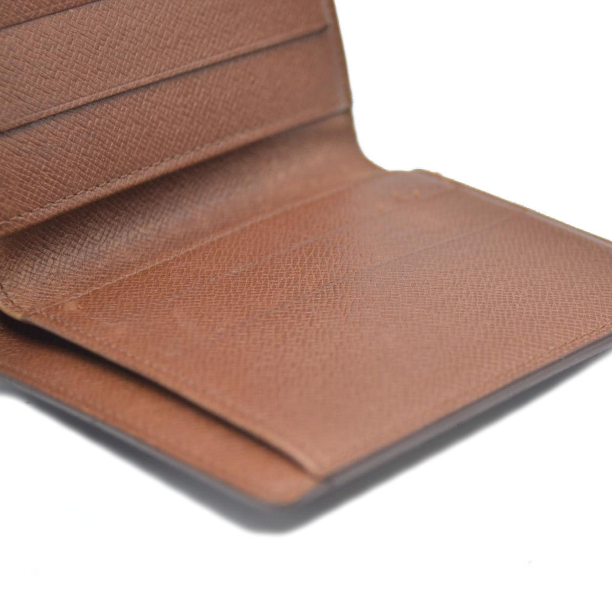 AUCTION $550 Louis Vuitton Monogram Porte Tresor  Etui Papiers Trifold Wallet Brown  AP0062