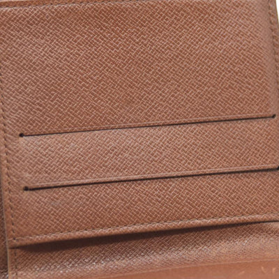 AUCTION $550 Louis Vuitton Monogram Porte Tresor  Etui Papiers Trifold Wallet Brown  AP0062