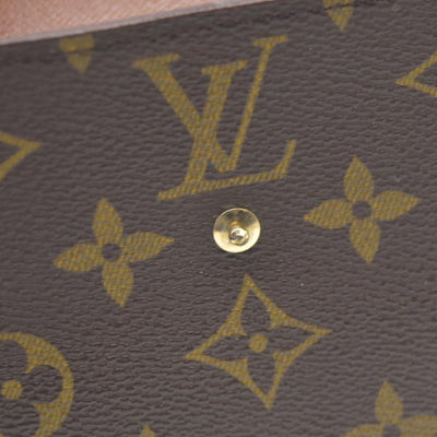 AUCTION $615 Louis Vuitton  Monogram Porte-Monnaie Billets Cartes Credit Wallet