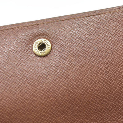 AUCTION $615 Louis Vuitton  Monogram Porte-Monnaie Billets Cartes Credit Wallet