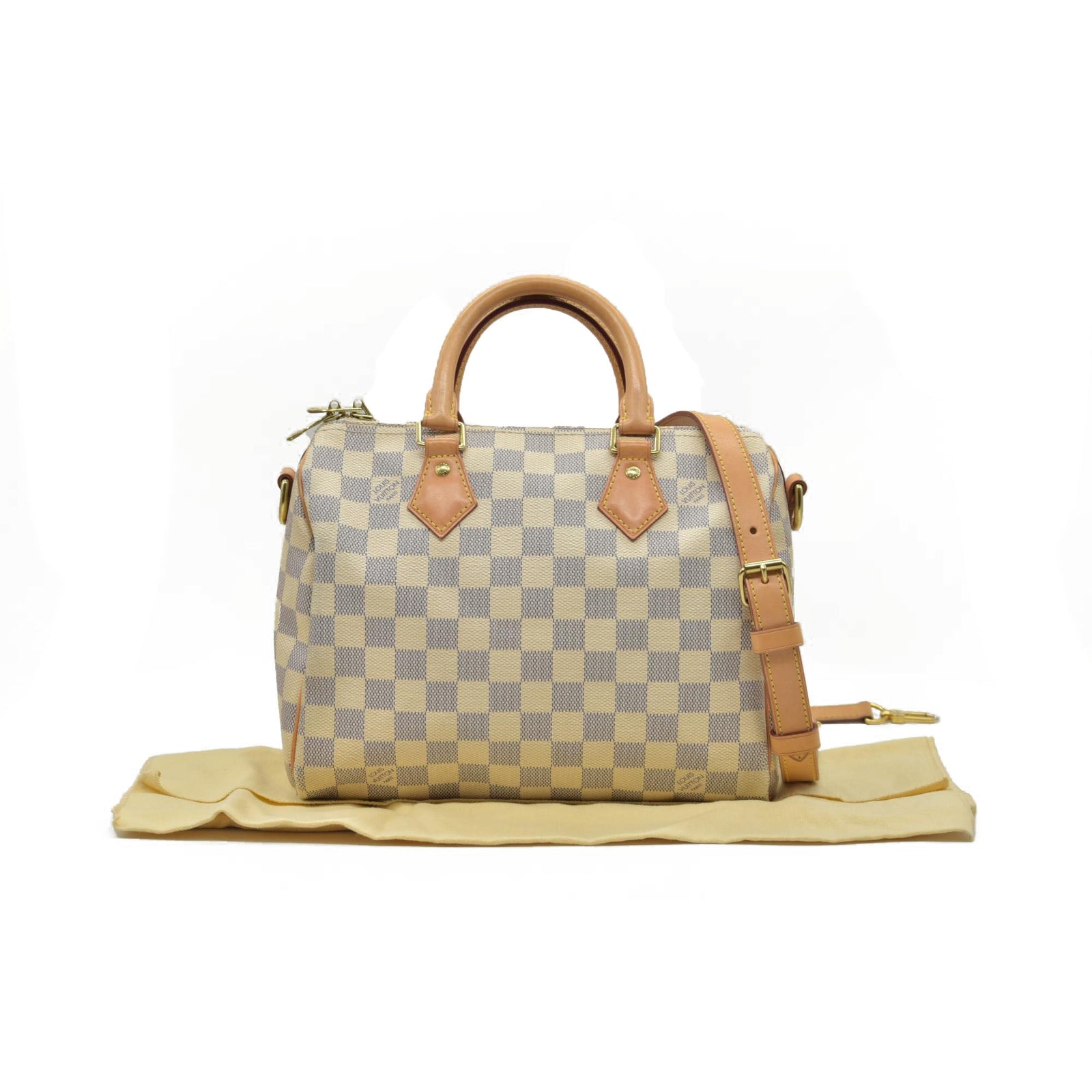 $1940 Louis Vuitton  Damier Azur Speedy Bandouliere 25 DU3165
