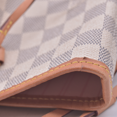 $2240 2019 Louis Vuitton Damier Azur Neo Neverfull GM Rose Ballerine