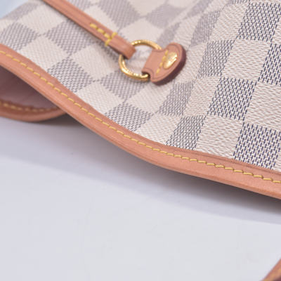 $2240 2019 Louis Vuitton Damier Azur Neo Neverfull GM Rose Ballerine