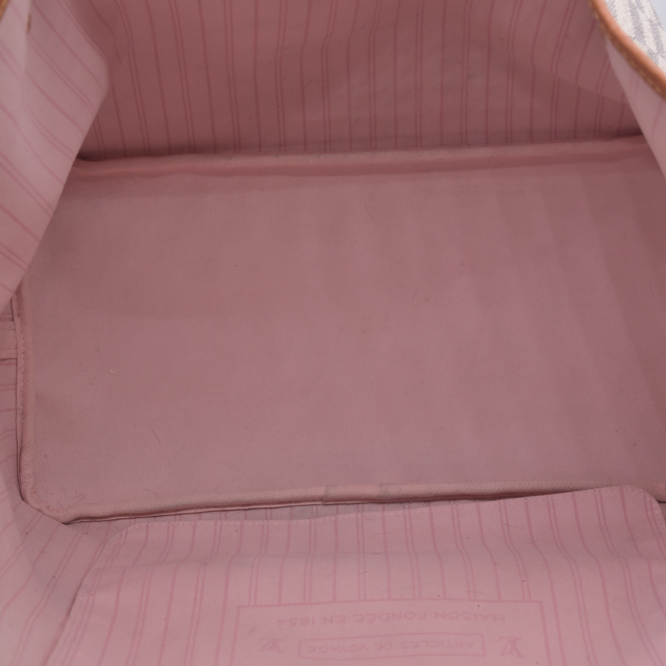 $2240 2019 Louis Vuitton Damier Azur Neo Neverfull GM Rose Ballerine