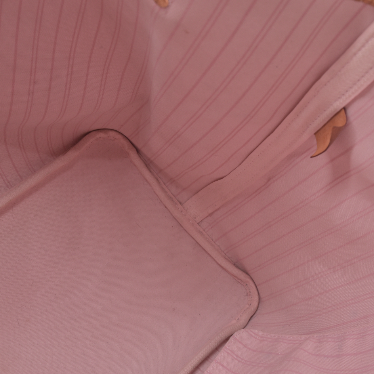 $2240 2019 Louis Vuitton Damier Azur Neo Neverfull GM Rose Ballerine