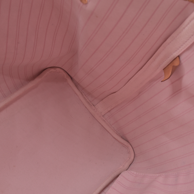 $2240 2019 Louis Vuitton Damier Azur Neo Neverfull GM Rose Ballerine