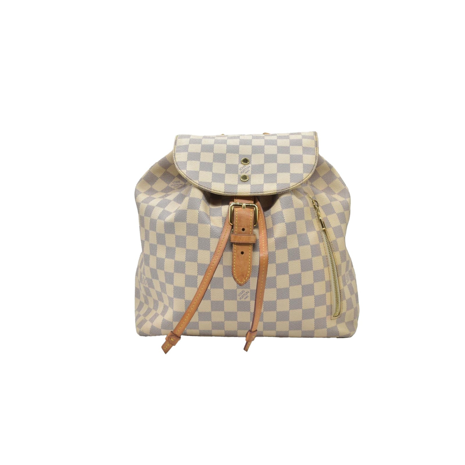 $2120 2016 Louis Vuitton Damier Azur Sperone Backpack SR2186