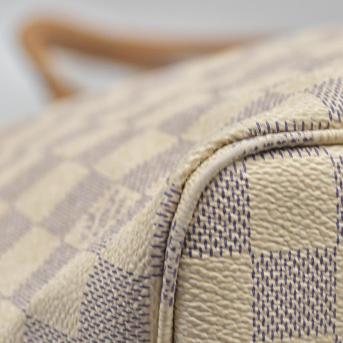 $2170 Louis Vuitton Damier Azur Neo Neverfull MM Rose Ballerine RFID