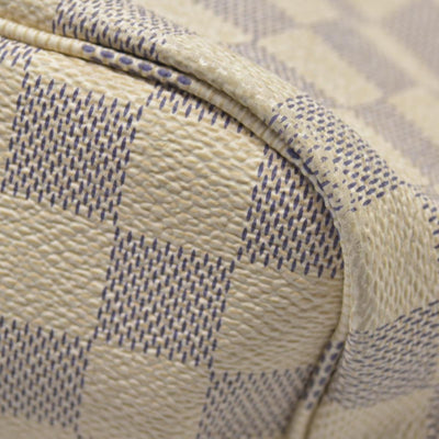 $2170 Louis Vuitton Damier Azur Neo Neverfull MM Rose Ballerine RFID