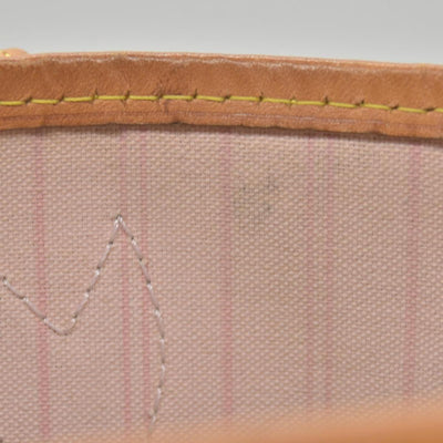 $2170 Louis Vuitton Damier Azur Neo Neverfull MM Rose Ballerine RFID