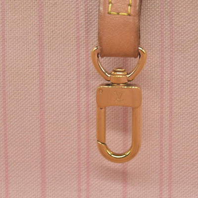 $2170 Louis Vuitton Damier Azur Neo Neverfull MM Rose Ballerine RFID