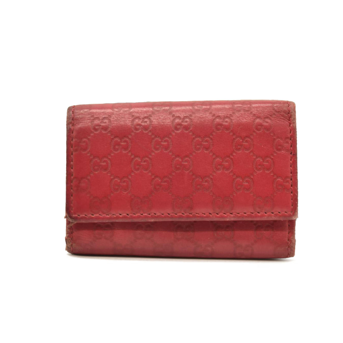 Gucci  Guccissima 6 Key Holder Case Pink