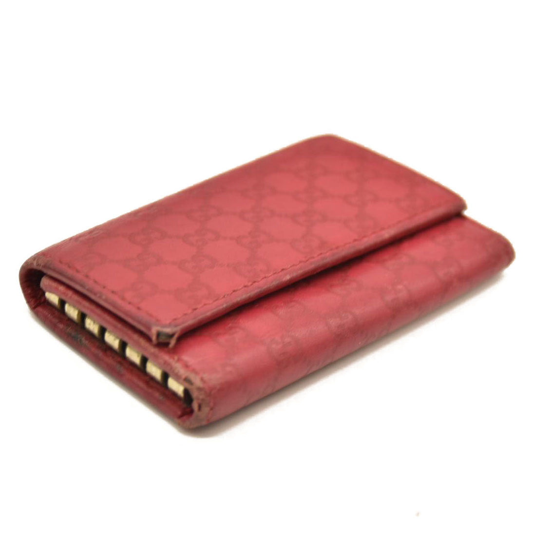 Gucci  Guccissima 6 Key Holder Case Pink