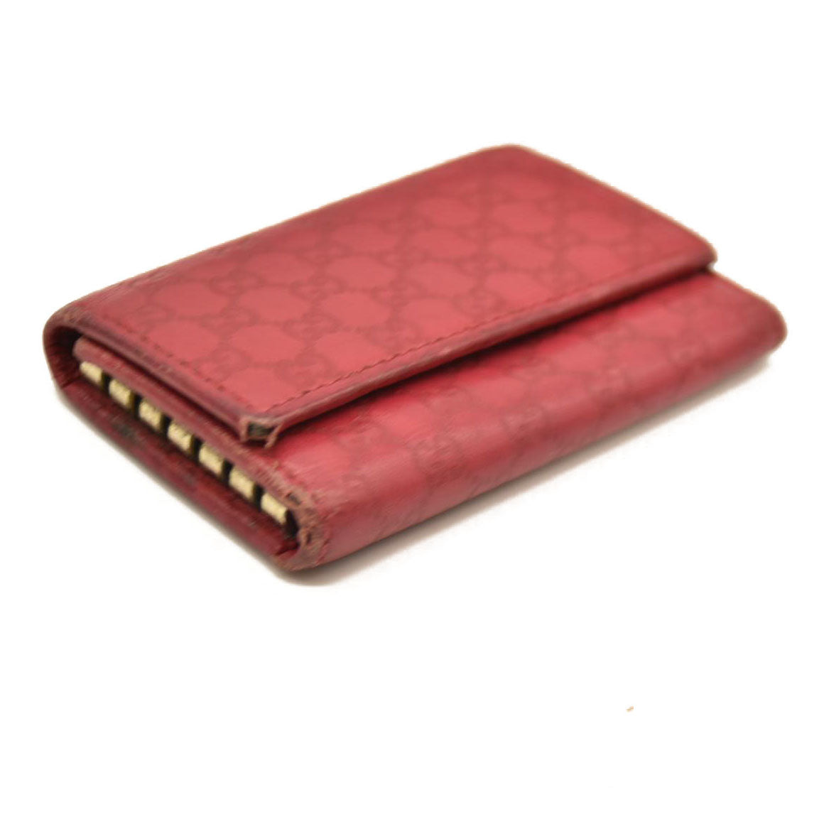 Gucci  Guccissima 6 Key Holder Case Pink