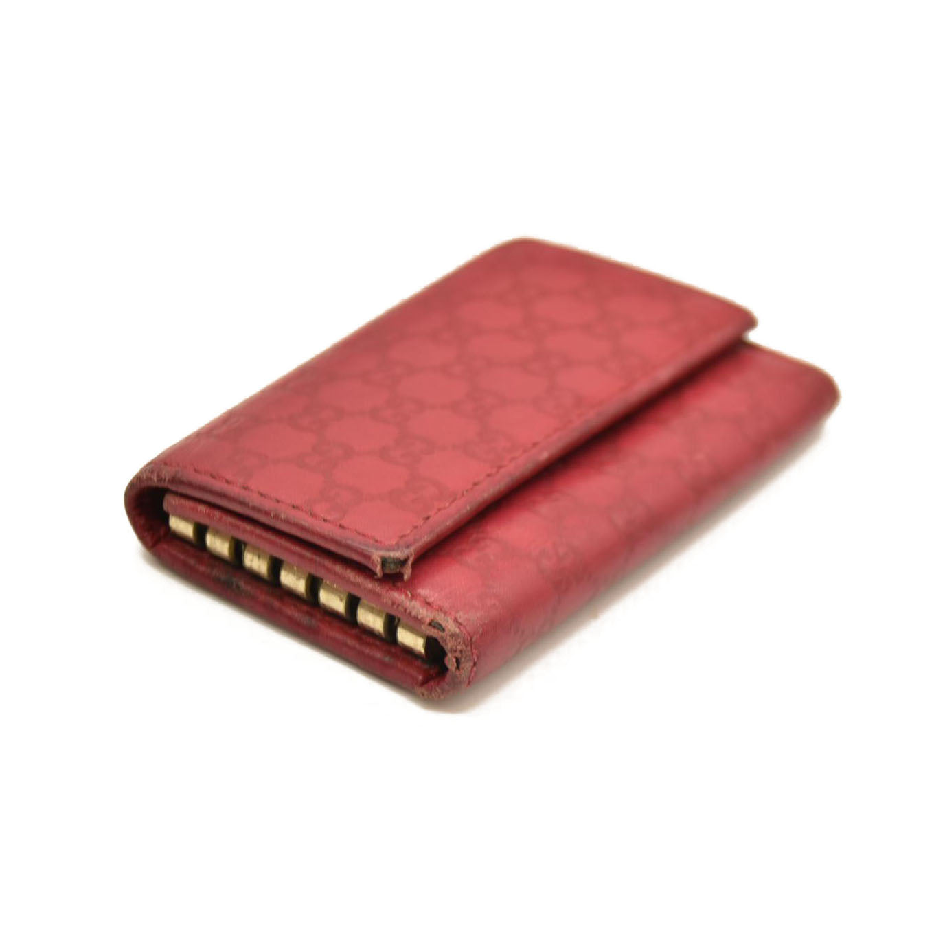 Gucci  Guccissima 6 Key Holder Case Pink