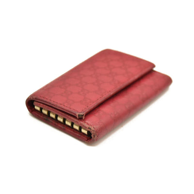 Gucci  Guccissima 6 Key Holder Case Pink