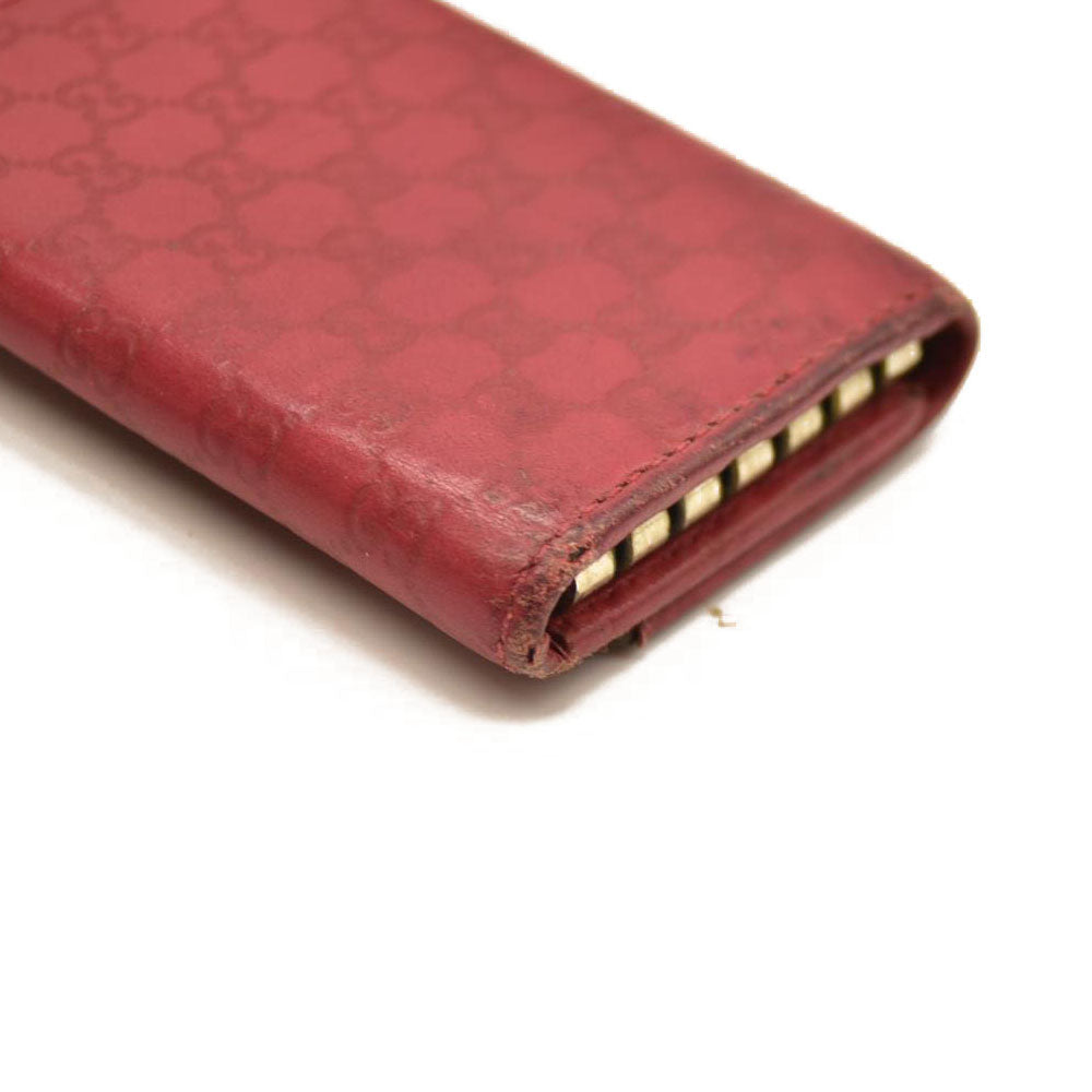 Gucci  Guccissima 6 Key Holder Case Pink