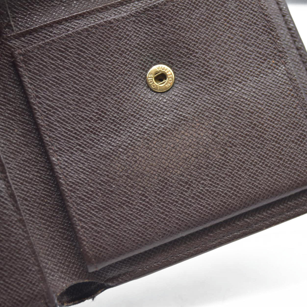 AUCTION $545 Louis Vuitton Damier Ebene Multiple Wallet