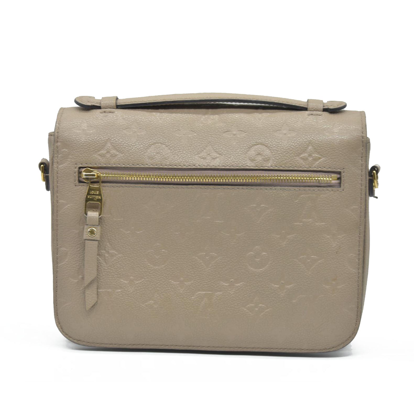$3000 Louis Vuitton Pochette Métis Monogram Empreinte Leather Beige