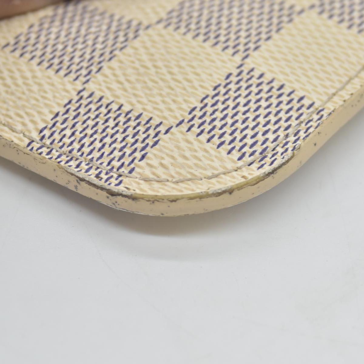 $600 Louis Vuitton Damier Azur Neverfull MM GM Pochette Rose Ballerine RFID