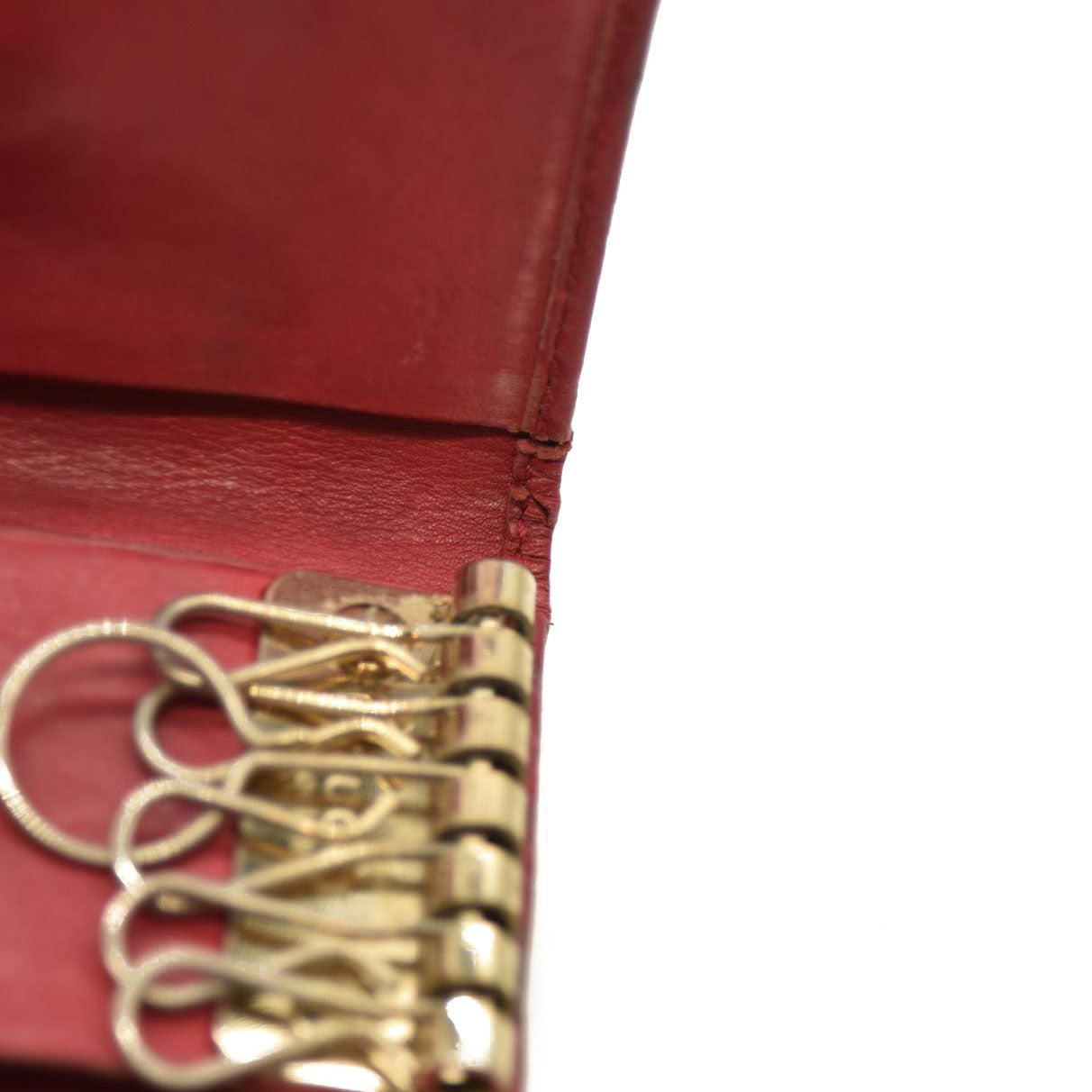 Gucci  Guccissima 6 Key Holder Case Pink