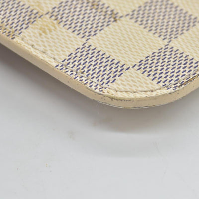 $600 Louis Vuitton Damier Azur Neverfull MM GM Pochette Rose Ballerine RFID