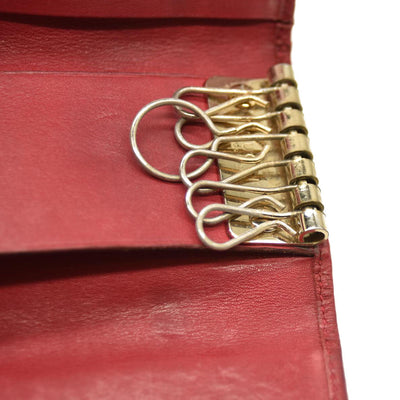 Gucci  Guccissima 6 Key Holder Case Pink