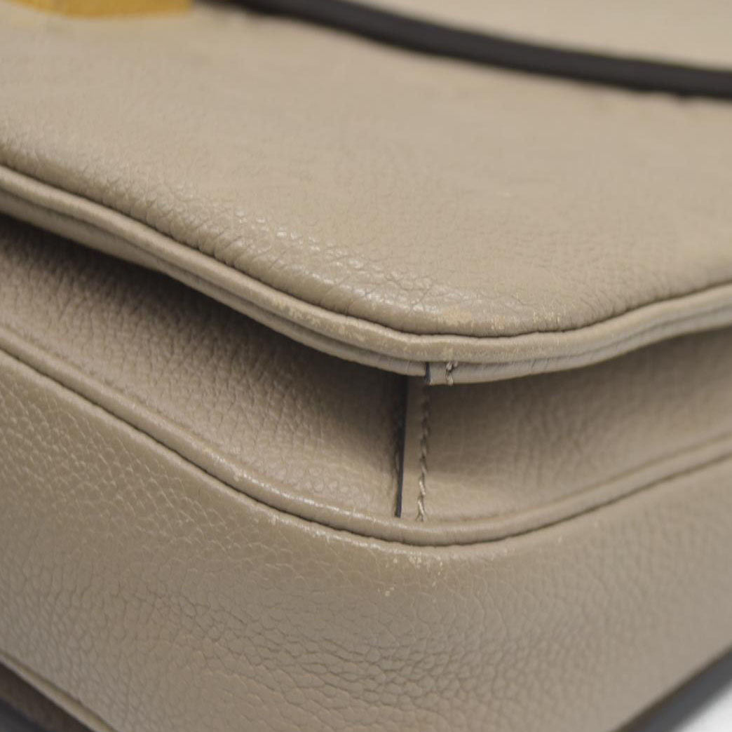 $3000 Louis Vuitton Pochette Métis Monogram Empreinte Leather Beige
