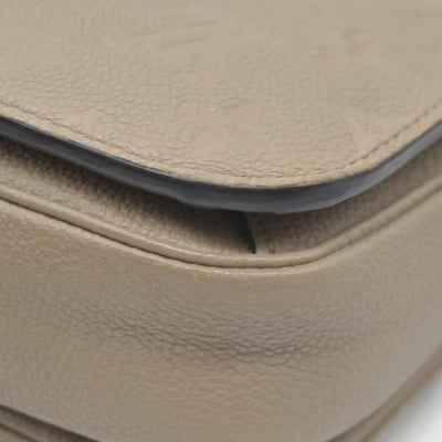 $3000 Louis Vuitton Pochette Métis Monogram Empreinte Leather Beige