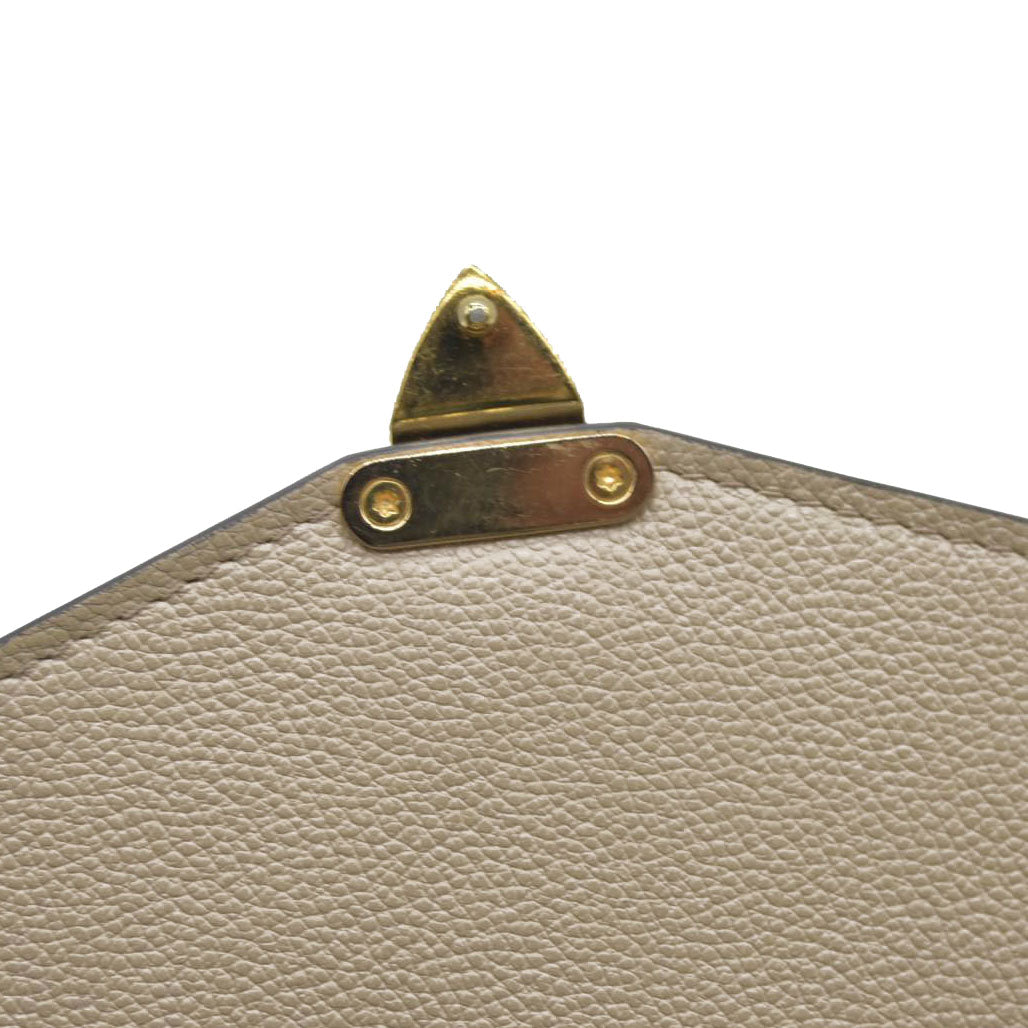 $3000 Louis Vuitton Pochette Métis Monogram Empreinte Leather Beige