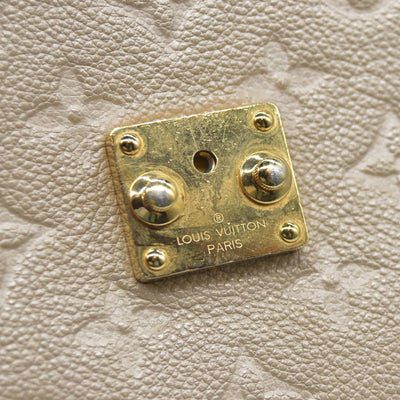 $3000 Louis Vuitton Pochette Métis Monogram Empreinte Leather Beige