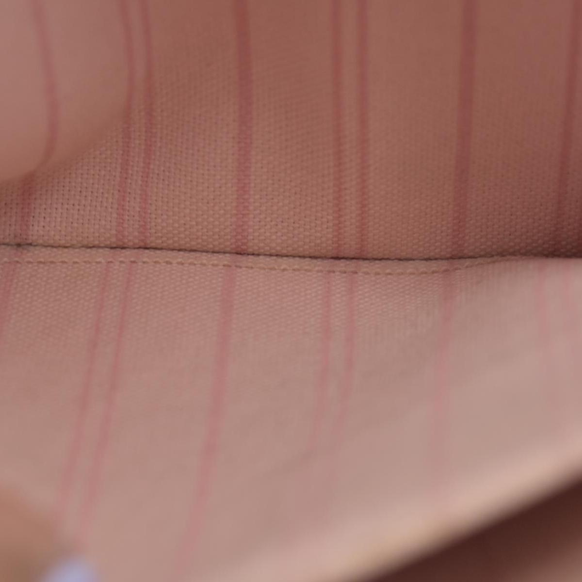 $600 Louis Vuitton Damier Azur Neverfull MM GM Pochette Rose Ballerine RFID