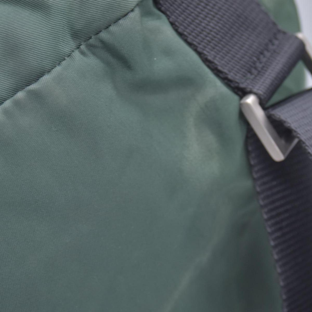 $1450 PRADA Vela Tessuto Nylon Pocket Backpack Army Green CONSIGNMENT 10021350