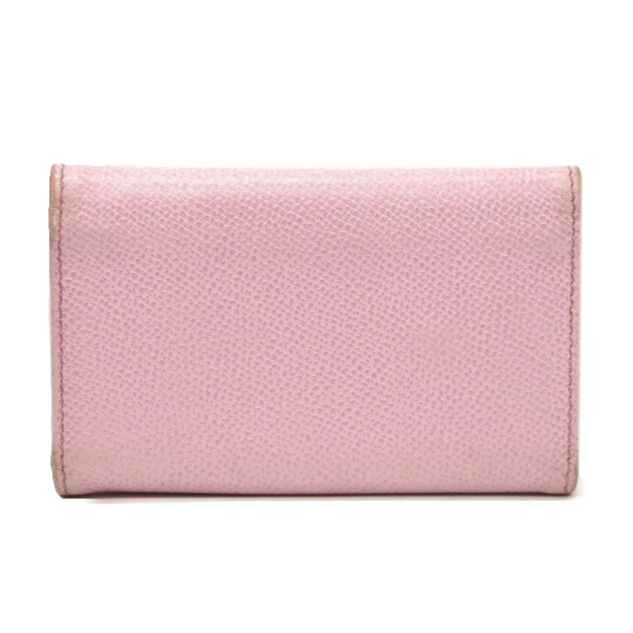 Salvatore Ferragamo Gancini Leather 6 Ring Key Case Pink