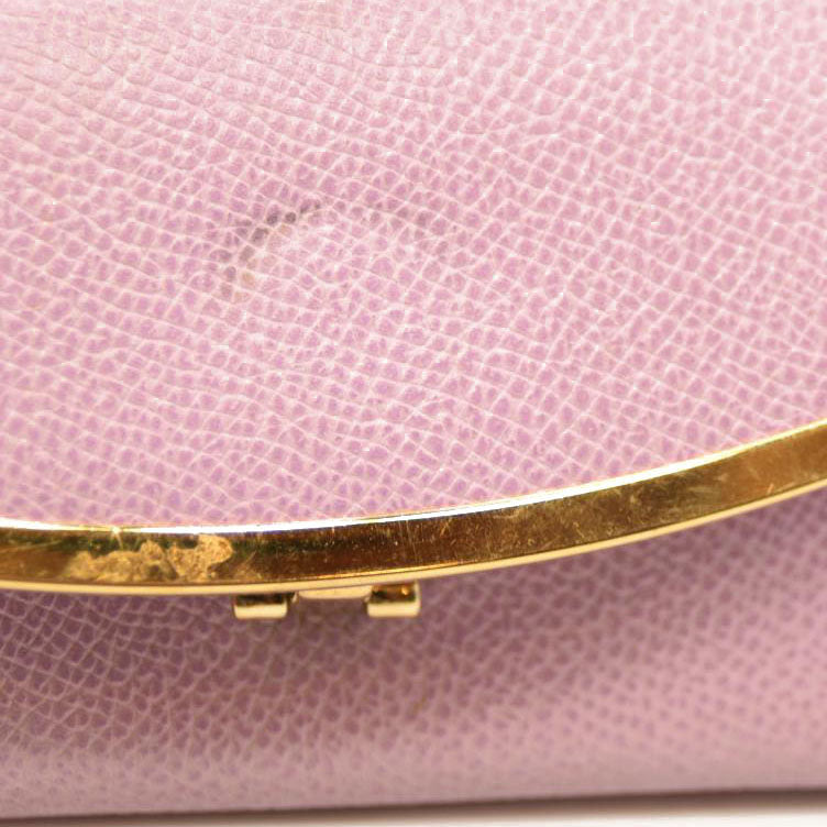 Salvatore Ferragamo Gancini Leather 6 Ring Key Case Pink