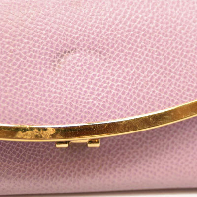 Salvatore Ferragamo Gancini Leather 6 Ring Key Case Pink