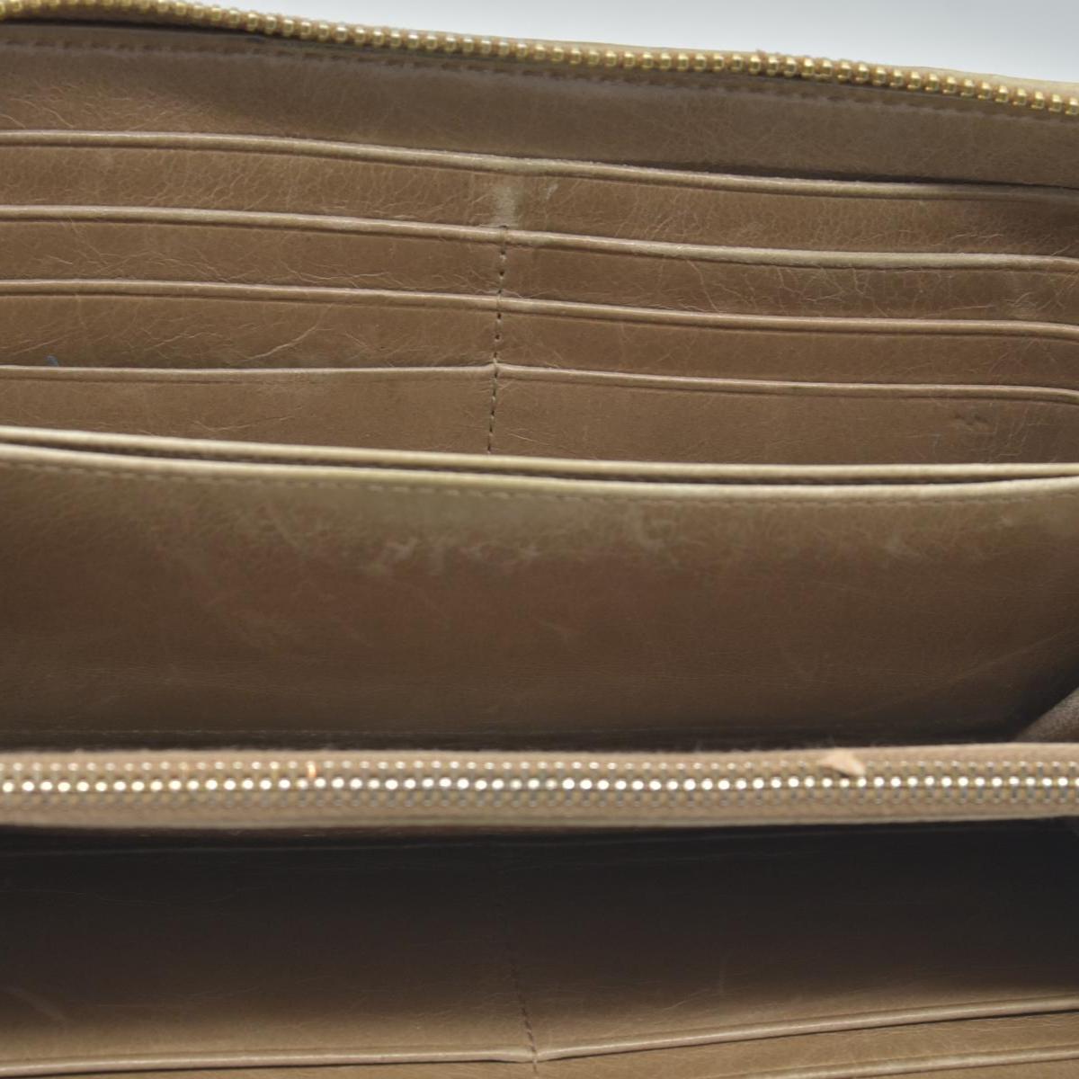 Miu Miu Matelasse Zip Around Wallet Cammeo CONSIGNMENT