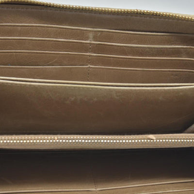 Miu Miu Matelasse Zip Around Wallet Cammeo CONSIGNMENT