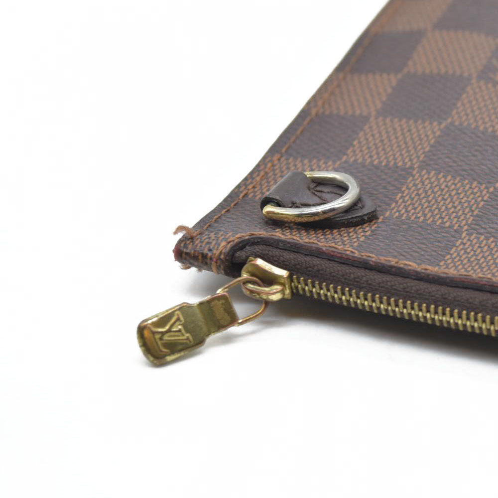 Louis Vuitton  Damier Ebene Neverfull MM GM Pochette (no strap)