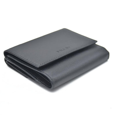 AUCTION $775 Prada  Saffiano Business Card Holder Nero Black