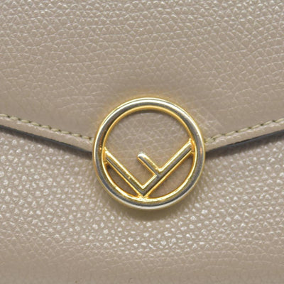 Fendi Fendi Taupe Leather F is Fendi Continental Wallet CONSIGNMENT