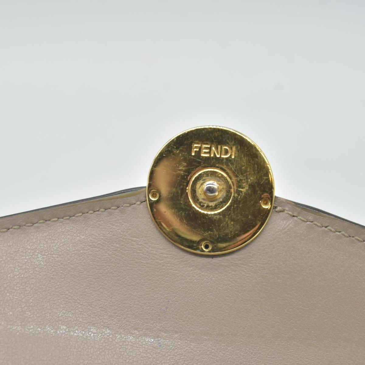 Fendi Fendi Taupe Leather F is Fendi Continental Wallet CONSIGNMENT