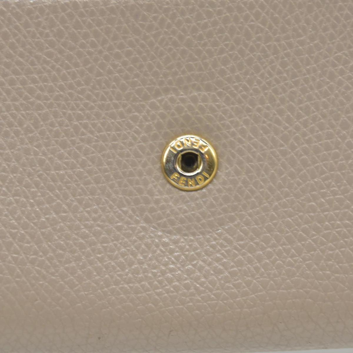 Fendi Fendi Taupe Leather F is Fendi Continental Wallet CONSIGNMENT