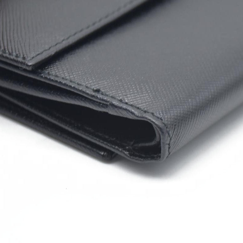 AUCTION $775 Prada  Saffiano Business Card Holder Nero Black