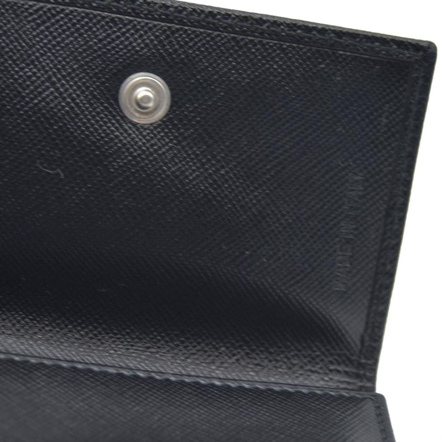 AUCTION $775 Prada  Saffiano Business Card Holder Nero Black