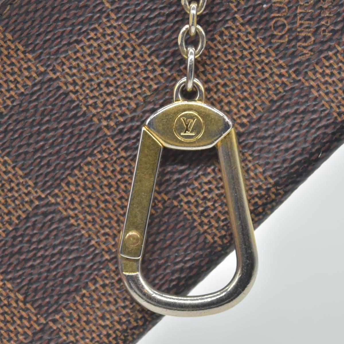 $345 Louis Vuitton Damier Ebene Key Pouch CONSIGNMENT