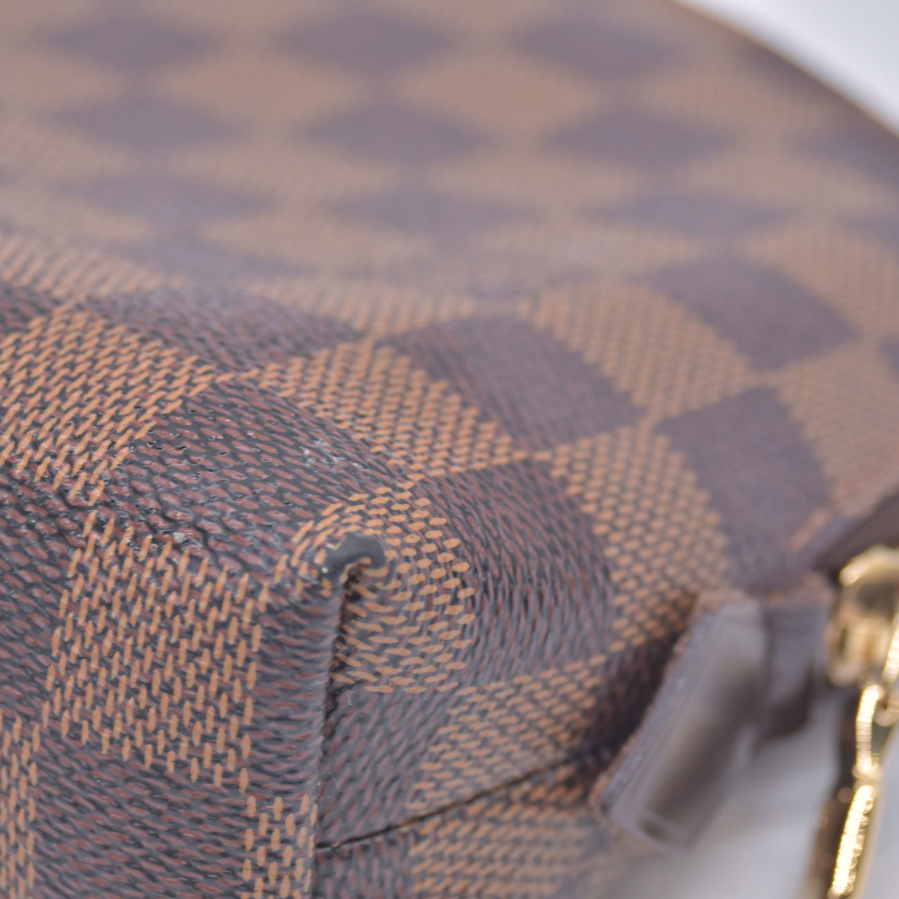 $850 2011 Louis Vuitton Damier Ebene Pochette Cosmetic GM Pouch Bag CA4181