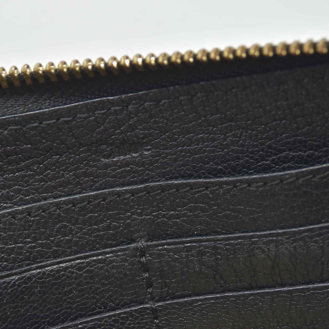 Chloe Lily Leather Zip Around Long Wallet Purse Black