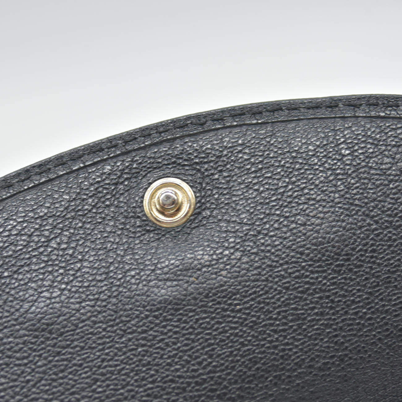 Chloe Lily Leather Zip Around Long Wallet Purse Black