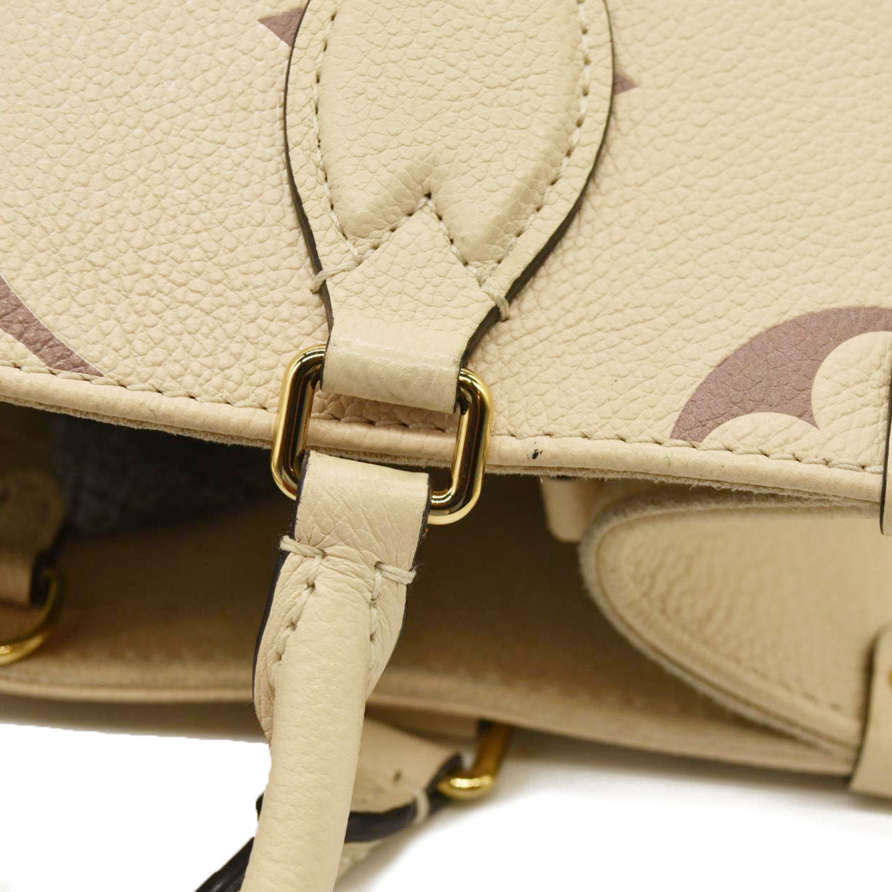 Louis Vuitton  Empreinte Monogram Giant Onthego PM Creme Bois De Rose RFID